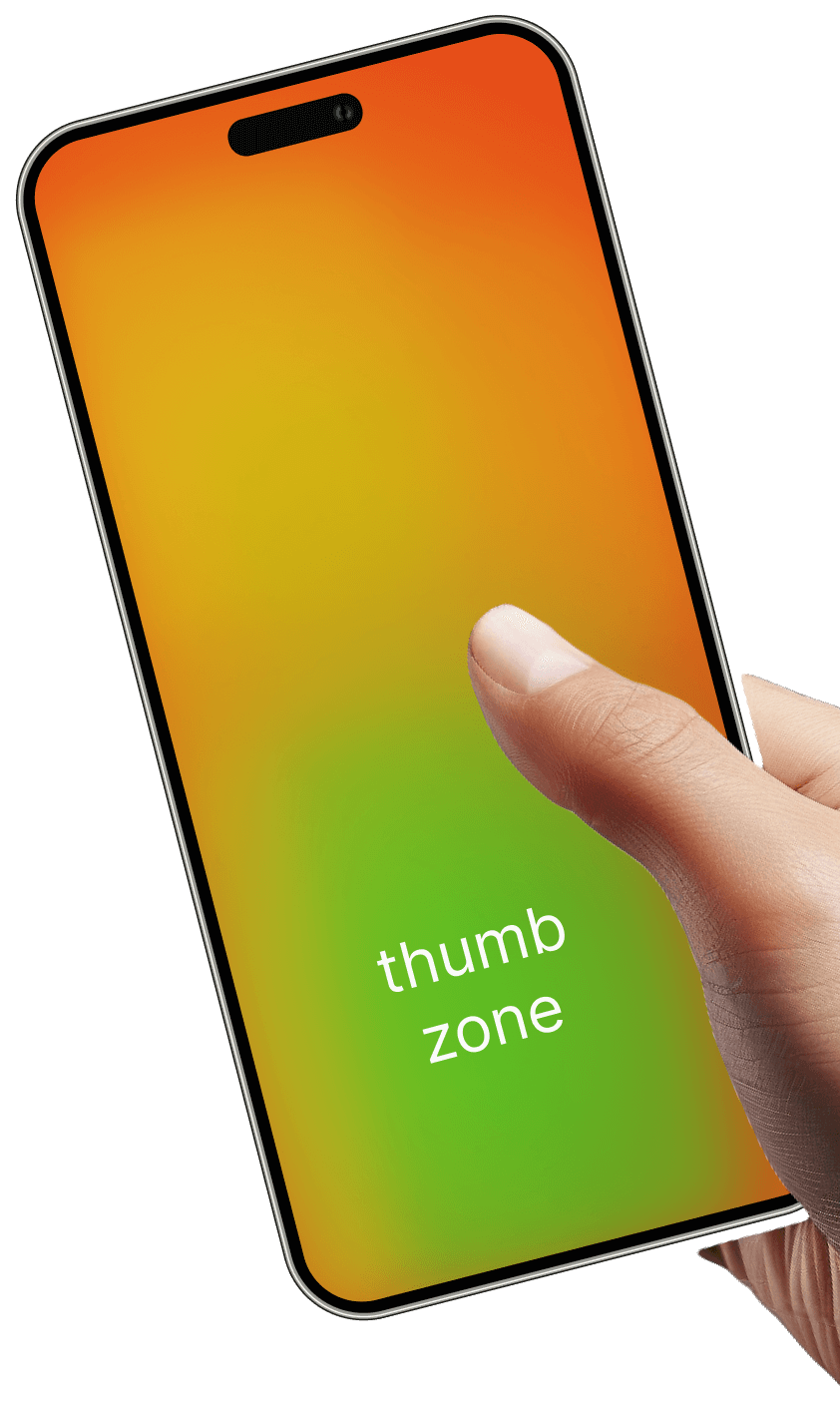 Thumb zone